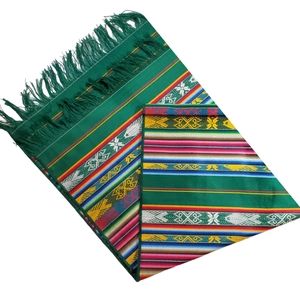 Otavalo Indigenous Handwoven Multicolor Scarf with Fish Motif